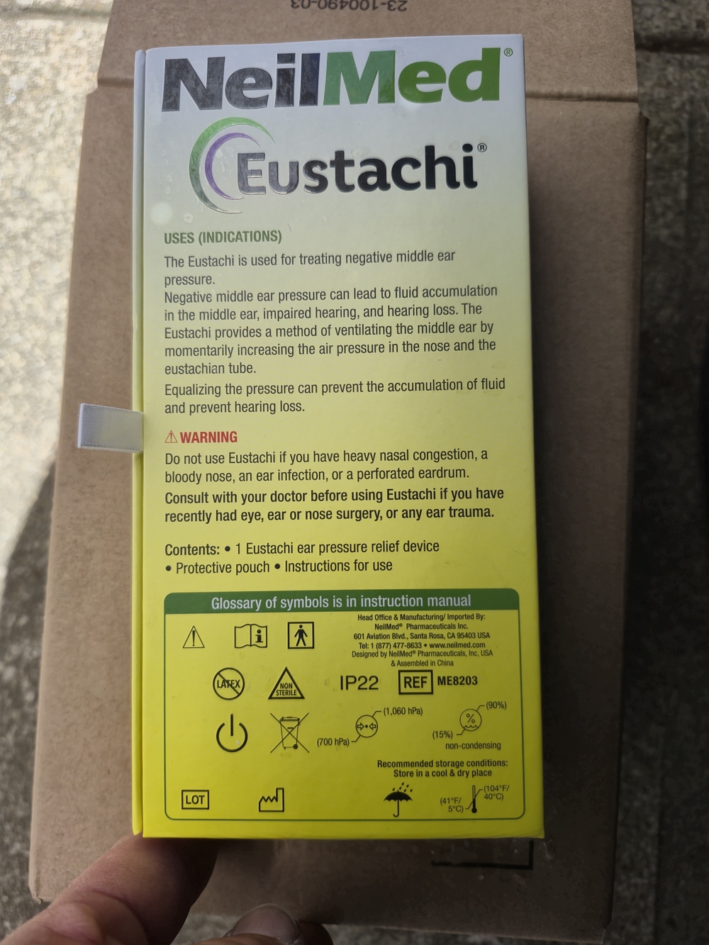 Eustachi Nasal Regulator - White and Blue - Picture 6 of 6